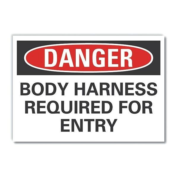Refl Decal Danger Body Harness, 10