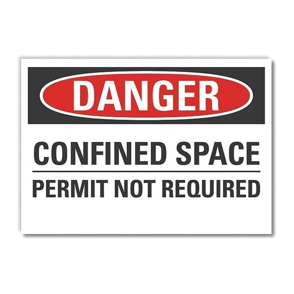 Decal Danger Confined Space, 7