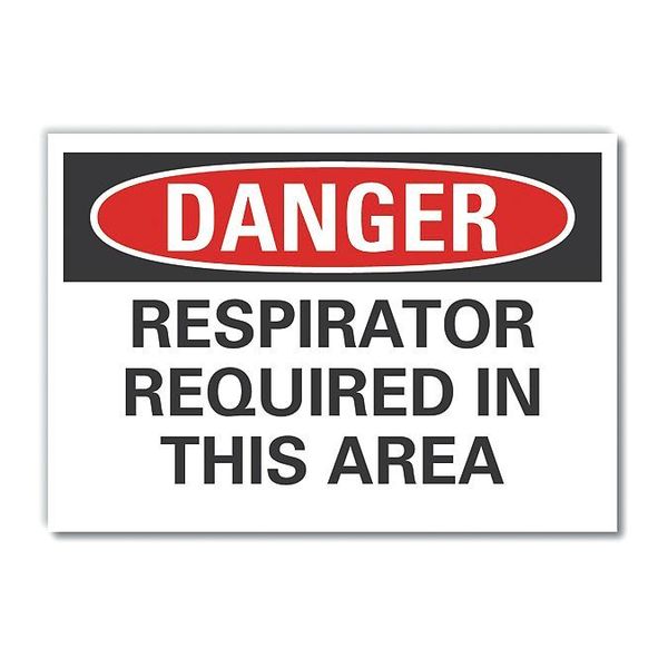 Decal Danger Respirator Required, 10