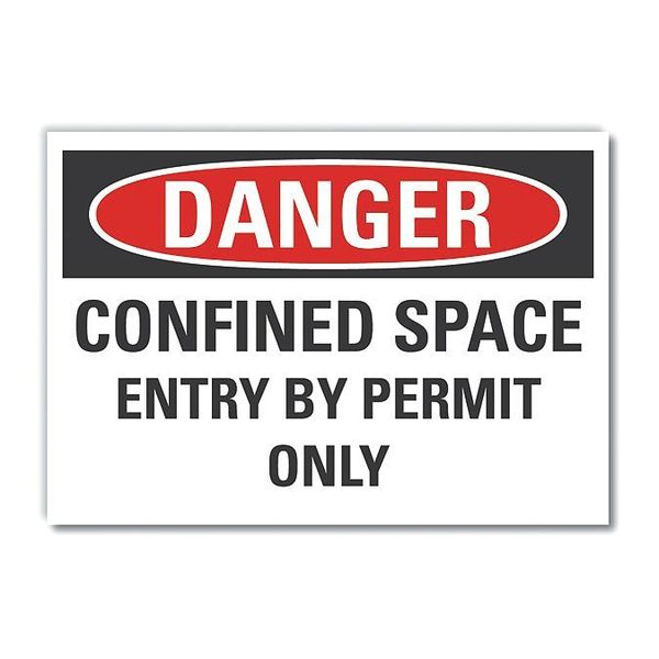 Decal Danger Confined Space, 5