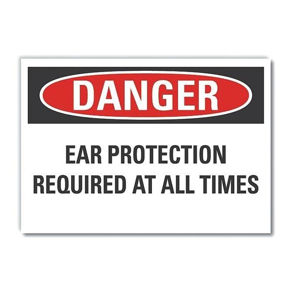 Decal Danger Ear Protection, 5