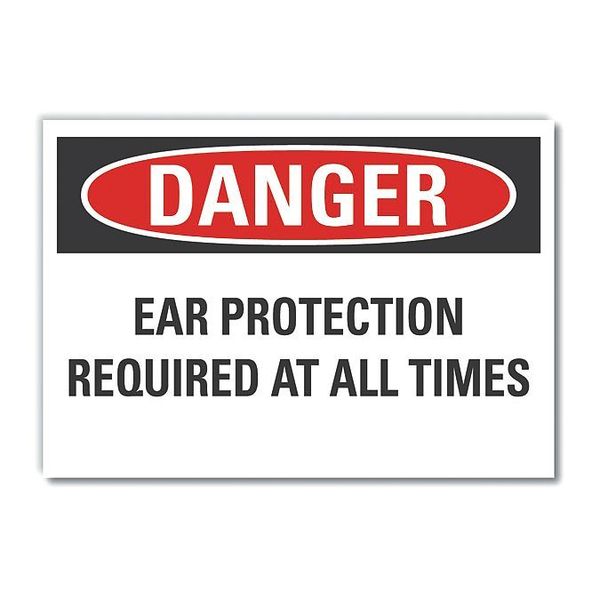 Decal Danger Ear Protection, 7