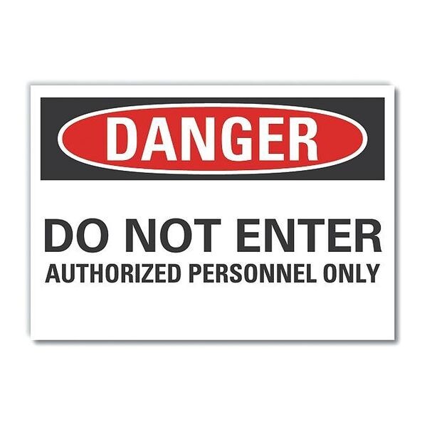 Refl Decal Danger Do Not Enter, 14