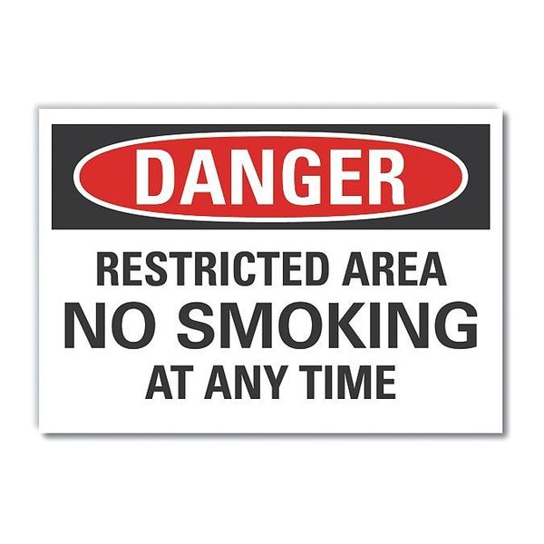 No Smoking Danger Label, 10
