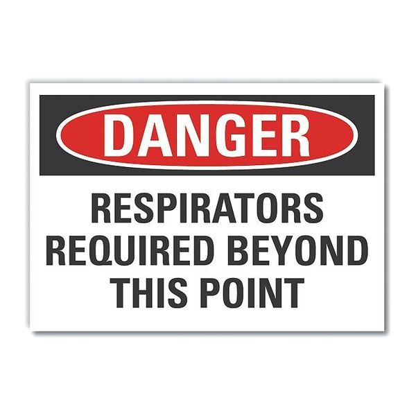 Refl Decal Danger Respirators, 10
