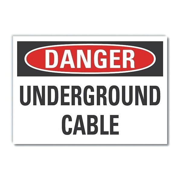 Decal Danger Underground Cable, 10