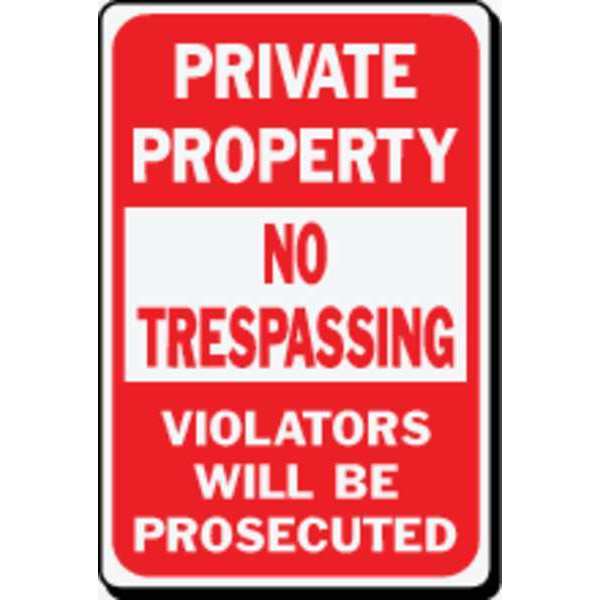 Sign, Private Property No Trespassing, HD