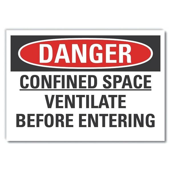 Decal Danger Confined Space, 7