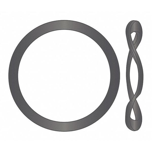 Wave Washer, Stainless Steel, Plain Finish