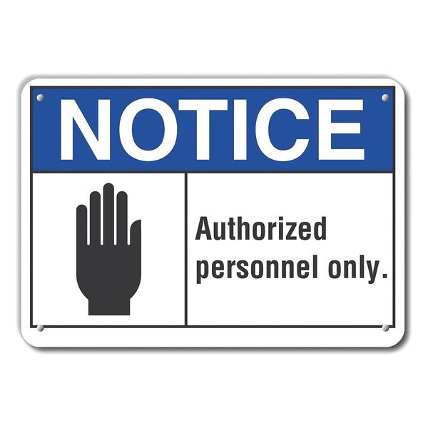 Authorized Notice, Plastic, 10