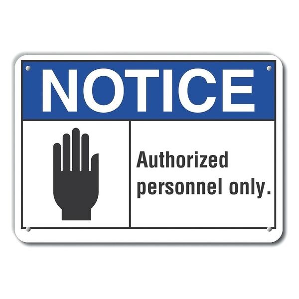 Authorized Notice, Plastic, 14