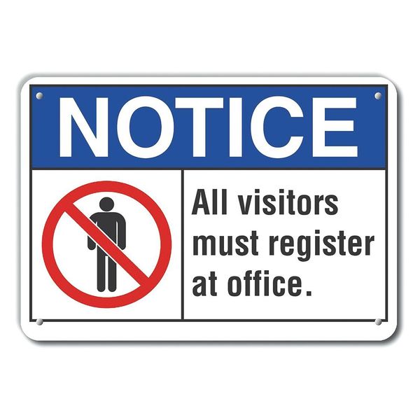 All Visitors Notice, Plastic, 10