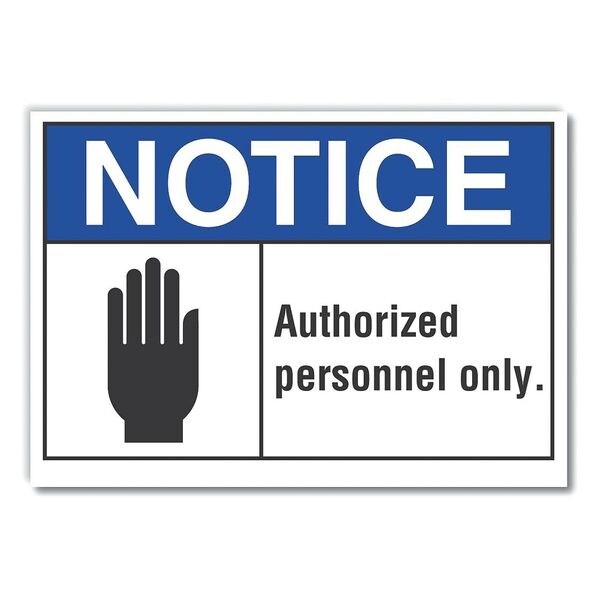 Authorized Notice, Decal, 7