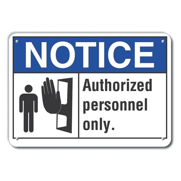 Authorized Notice, Plastic, 10