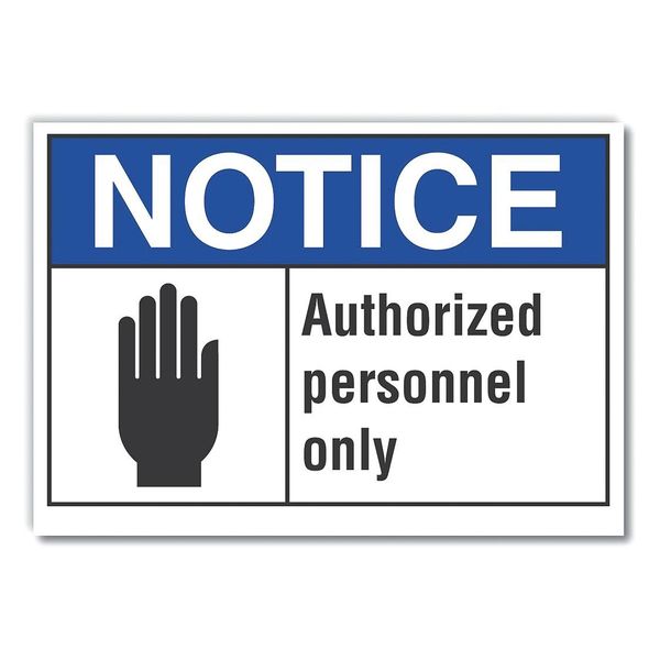 Authorized Notice, Decal, 5