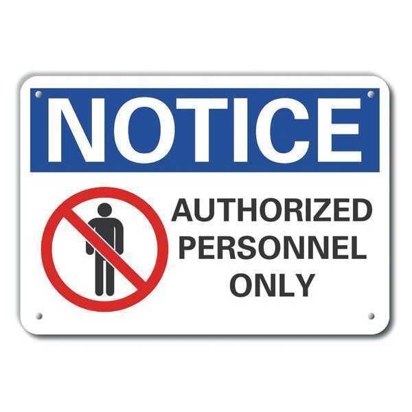 Authorized Notice, Aluminum, 10