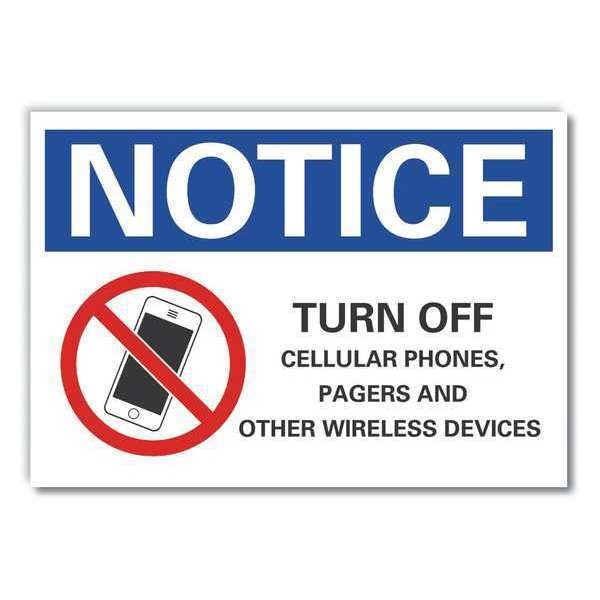 Turn off Cellular Notice, Decal, 7