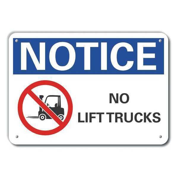 Caution Sign, 10 in H, 14 in W, Plastic, Horizontal Rectangle, English, LCU5-0049-NP_14X10