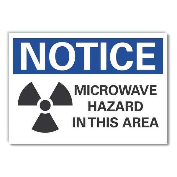 Danger Sign, 3 1/2 in H, 5 in W, Polyester, Horizontal Rectangle, LCU5-0061-ND_5X3.5