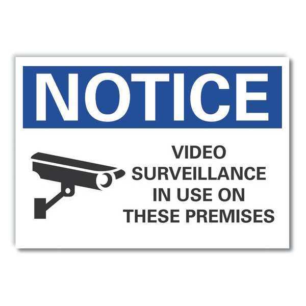 Video Surveillance Notice, Decal, 14