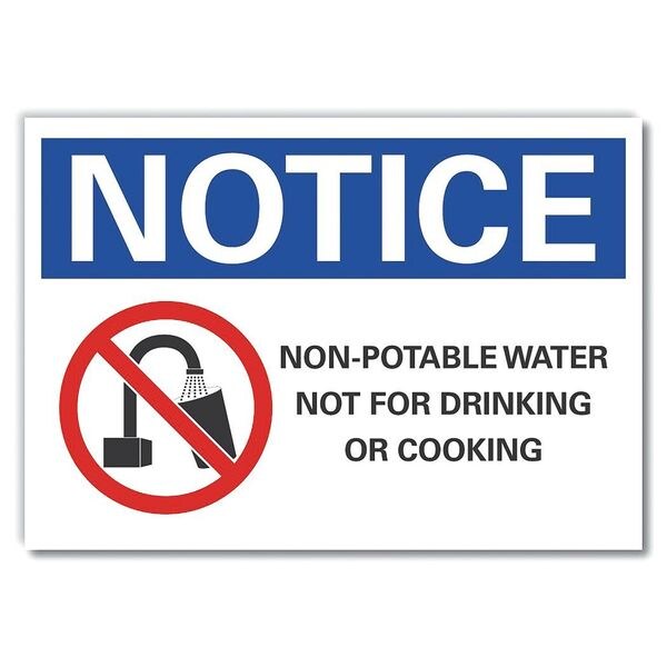 Non-Potable Water Notice, Decal, 5