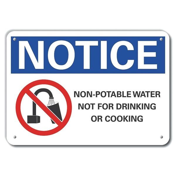 Non-Potable Water, Aluminum, 10