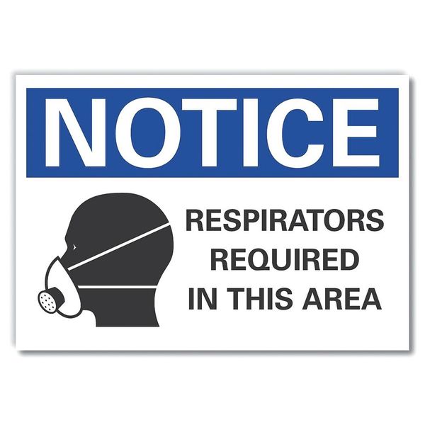 Respirators Notice, Decal, 5