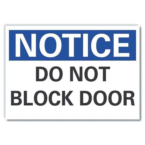 Do Not Block, Decal, Reflective, 14