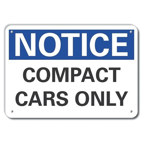 Parking Notice Sign, 10inx14in, Aluminum