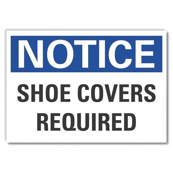 Shoe Covers Notice, Decal, 5