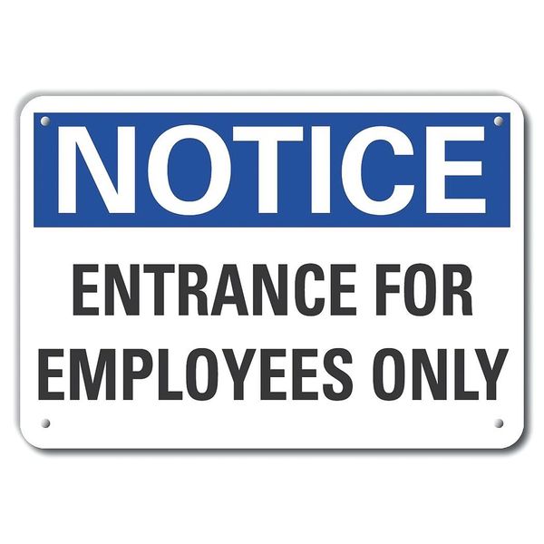 Entrance for Notice, Aluminum, 10