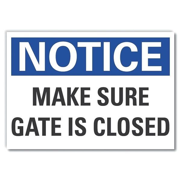 Make Sure Gate is Notice, Decal, 14