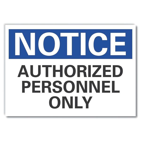 Authorized Notice, Decal, 10