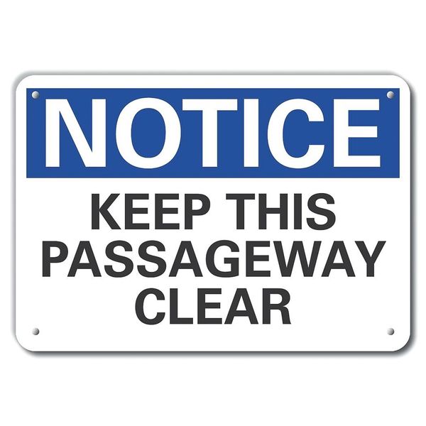 Keep This Notice, Aluminum, 14
