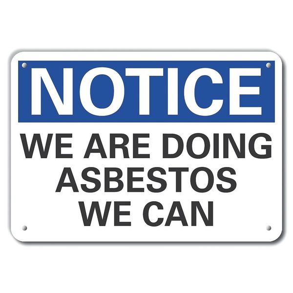 We are Doing Notice, Plastic, 14