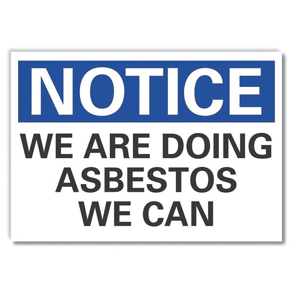 We are Doing Notice, Decal, 14