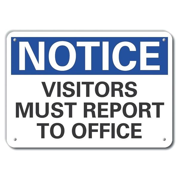 Visitors Notice, Plastic, 14