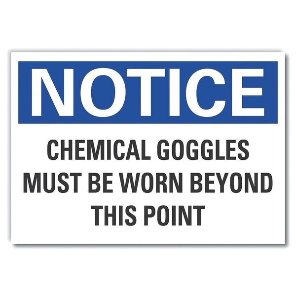 Chemical Notice, Decal, Aluminum, 10