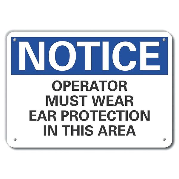Operator Must Wear Notice, Alumnm, 14