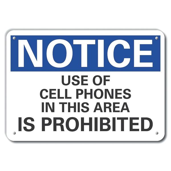 Use of Cell Phones Notice, Alumnm, 14