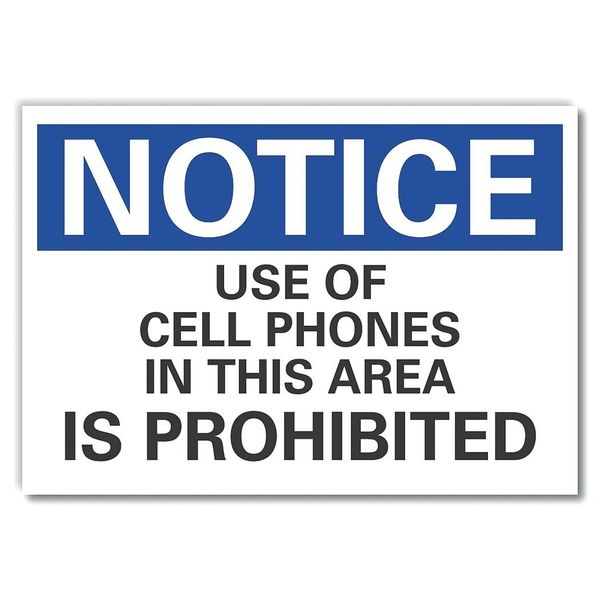 Use of Cell Phones Notice, Decal, 7