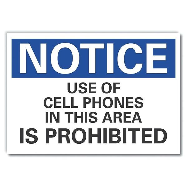 Use of Cell Phones Notice, Decal, 5