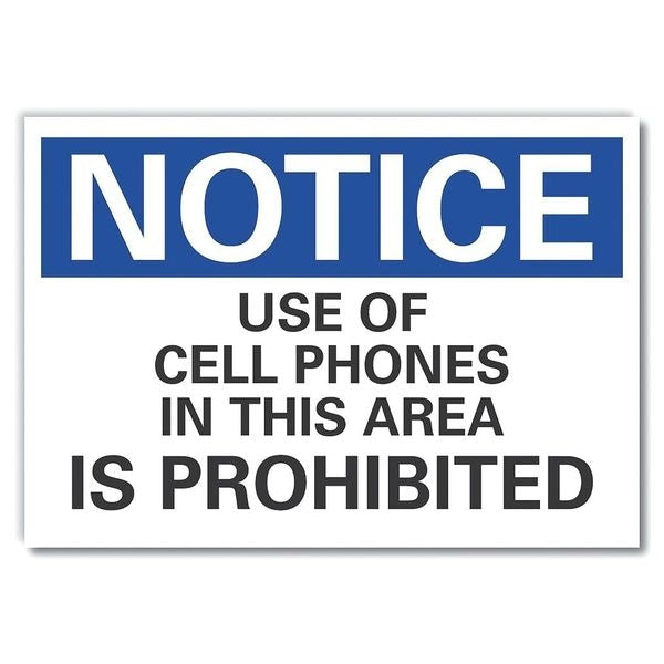 Use of Cell Notice, Decal, 14