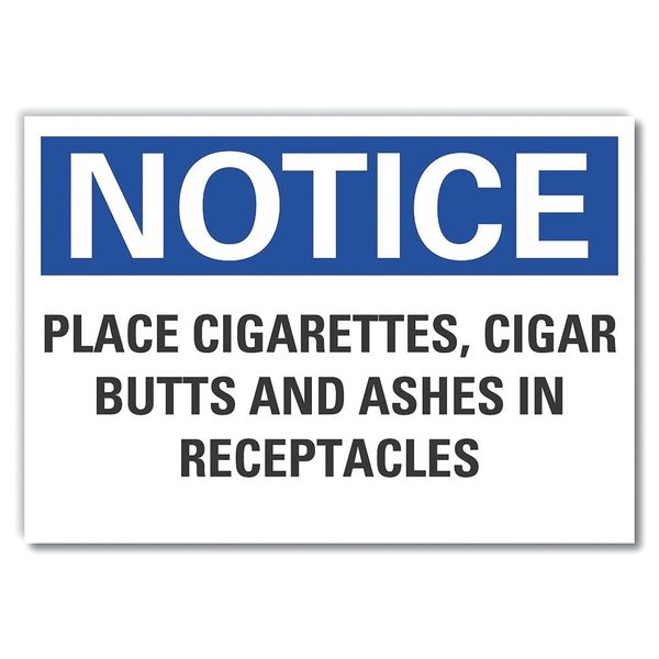 Cleaning Notice Label, 3 1/2 in Height, 5 in Width, Polyester, Horizontal Rectangle, English