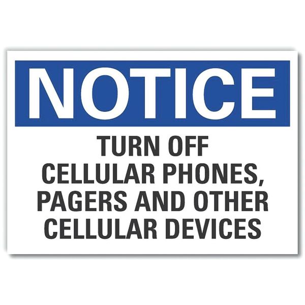 Turn off Cellular Notice, Decal, 14
