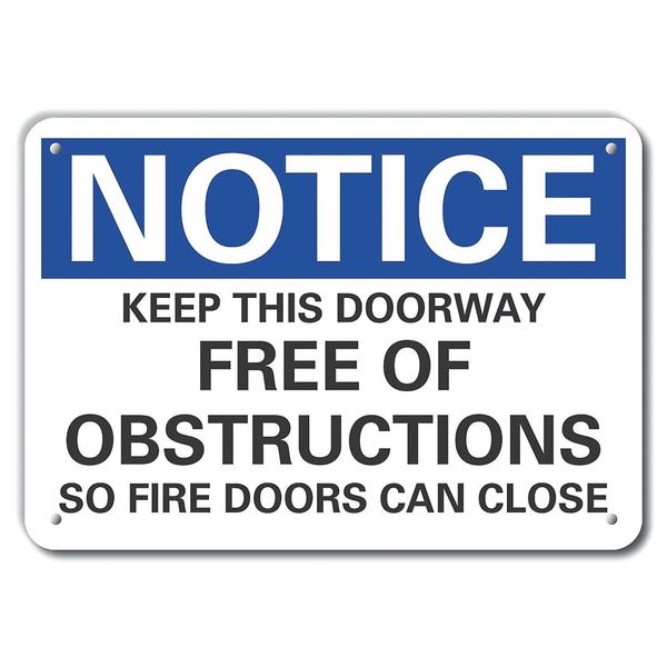 Keep This Doorway Notice, Plastic, 10