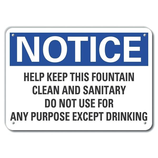 Help Keep Clean, Notice, Plastic, 14