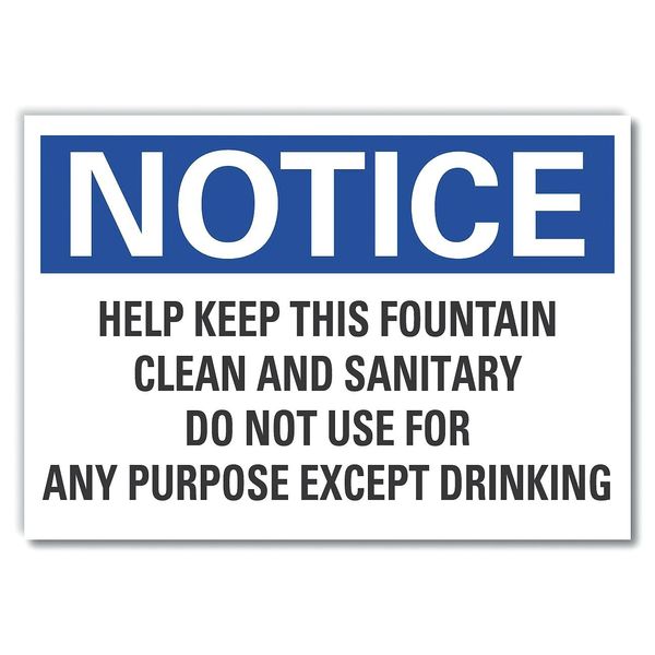 Help Keep Notice, Decal, Aluminum, 10