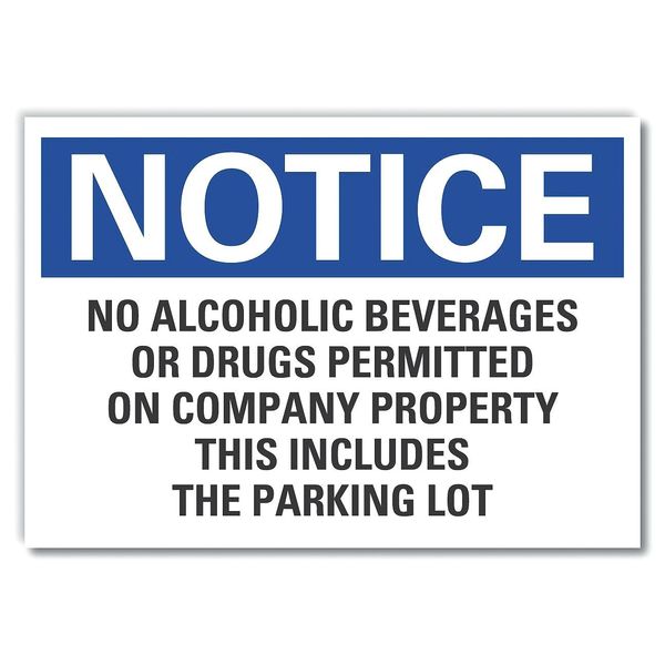 No Alcoholic Notice, Decal, 14