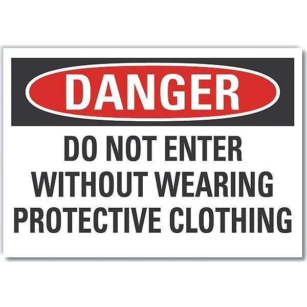 Decal, Danger Do Not Enter, 10 x 7
